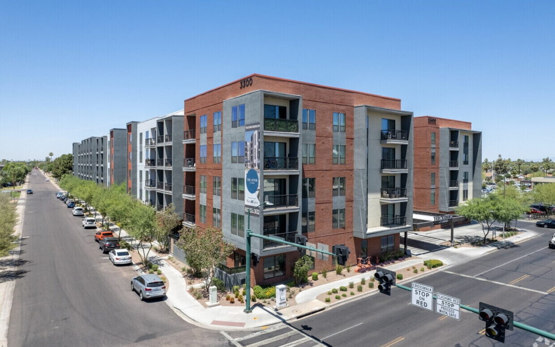 Phoenix mid-rise apartment complex trades
